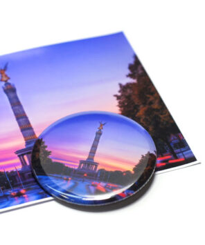 Fotobutton mit Urlaubsfoto