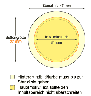 Anlegen von Druckdaten für 37 mm Buttons